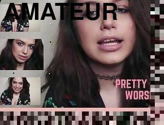 amatør, pov, cum, vakker, fingret-pretty, fetisj, alene