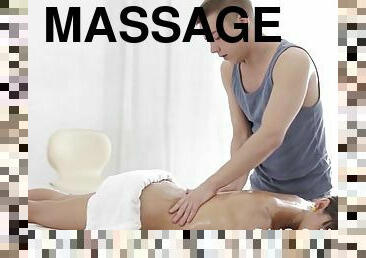 Hot sex instead of gentle massage