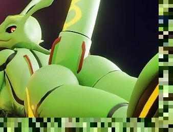 Rayquaza shakes with her ass