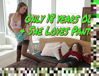 Only 18 and she loves panties starring Isabella Della and Vanessa Allesia