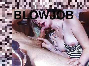 Alex Ivi - Teen Blowjob deeptroat big Daddy's dick and - Blowjob