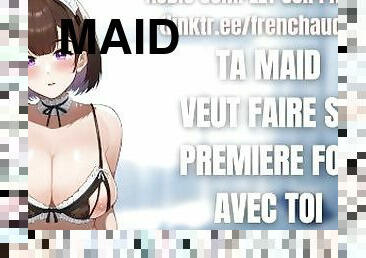 Roleplay Asmr Français: Ta maid veur faire sa première fois avec toi (vierge) (French kisses) (Maid)