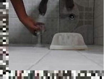 Public shower jerk off