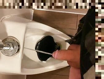 Amateur Public Bathroom Urination POV