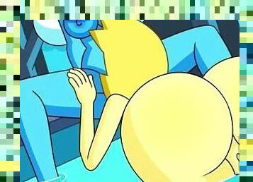 Las jefas lesbianas de steven universe se masturban hasta correrse a escondidas - hentai