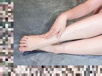 asian, orang-rusia, amateur, perempuan-jelita, alat-mainan, orang-jepun, urut, kaki, rambut-kuning, fetish