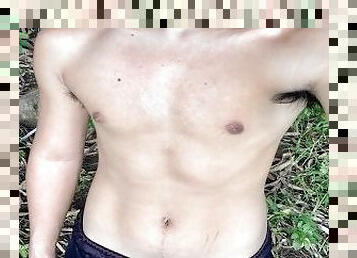 Public jerked off  First time mag jakol sa gubat. Sobrang kaba at ang daming lamok