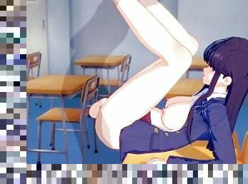 Komi fucks lucky student in college classroom