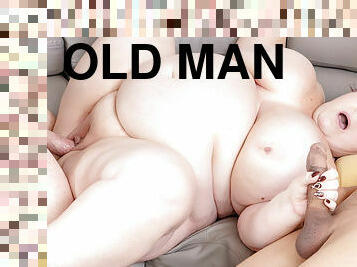 Old Man Shares His Mature BBW Wife Lady Lynn with a Black Guy