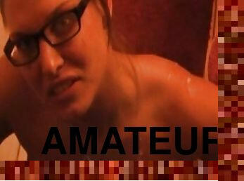 Amateur librarian Jody Love is sucking so deep