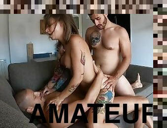 pussy, amatør, anal, cumshot, trekant, dobbel, blond, rumpehull, penetrering