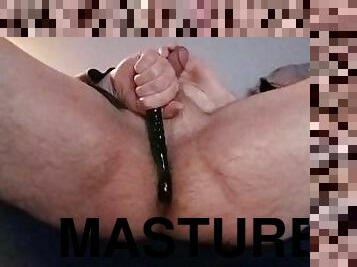 masturbation, anal, leksak, gay, fingerknull, sprut, dildo, pojkvän, ensam, mjölk