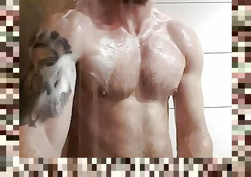 bañando, amateur, gay, jóvenes18, corrida, europeo, euro, fetichista, ducha, musculada