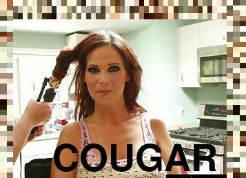 Cougar MILF Gets Interviewed BTS - Big tits