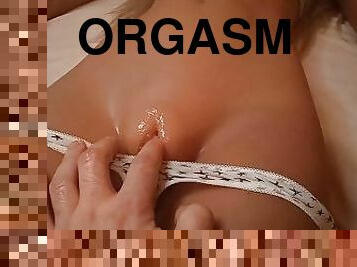 masturbation, orgasm, kvinnligt-sprut, brudar, tonåring, fingerknull, dildo, fetisch, fångad, ensam