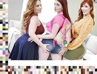 BFFS - Hot Exotic Besties With Big Round Asses Getting Their Pink Pussies Smashed By Their Neighbour