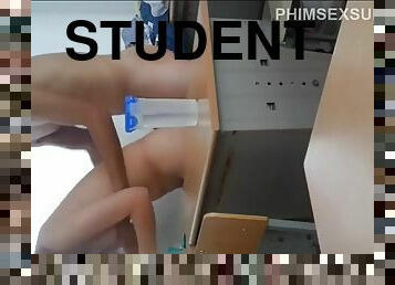 Students fuck in class