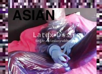 asiatisk, rumpe, store-pupper, onani, pussy, amatør, leke, fingret, ludder, dildo