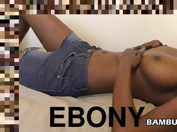 Homemade ebony teen blowjob and creampie