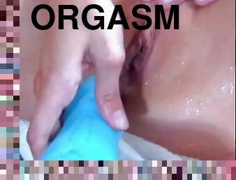 Fucking machine pov squirting orgasm
