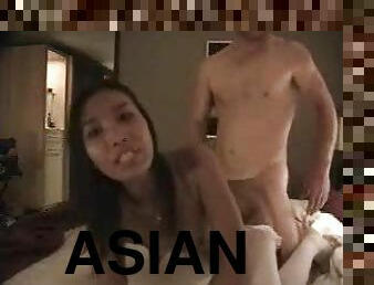 Thai slut taking big cock in hotel room