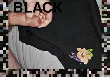 #4 Black panty with flower
