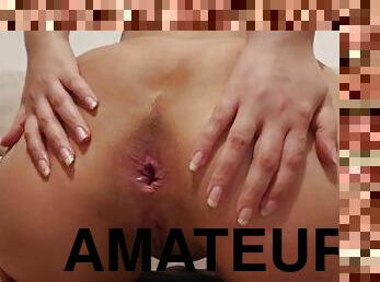 masturbation, fitta-pussy, amatör, anal, hemmagjord, fingerknull, kåt, ensam, rövhål, vått