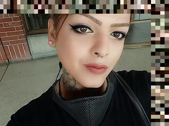 masturbação, transsexual, amador, anal, tiro-ao-alvo, brinquedo, latina, gozando, sozinho, tatuagem