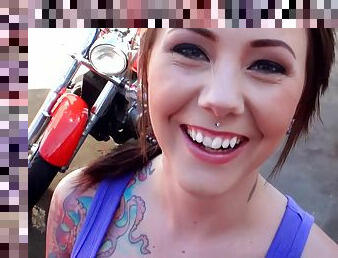 Biker Babe Hot POV Sex Video