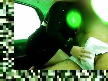 masturbation, public, amateur, branlette, couple, voiture, culotte, ejaculation, sexe-habillé, humide