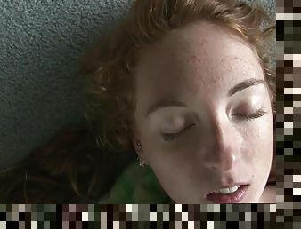 Girls Out West - Curly redhead masturbates