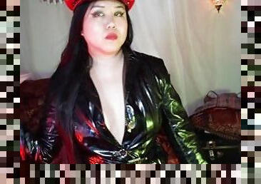 asien, fetisch, latex, herrin, vorherrschaft, domina