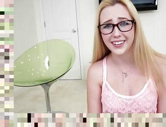 Samantha Rone Petite Blonde Gets A Mouthful To Swallow P1