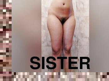 Sister Caught In Camera In Bathroom Sexy Figure
