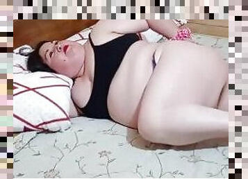 Bbw asiendo la cama de mi amante