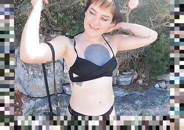 Brilla Naked And On Vacation On Croatian Beach