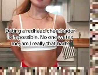 Sexy cheerleader is looking for a date