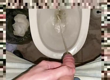 biuro, pissing, publiczne, amatorskie, pov, toaleta, solo