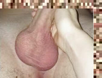 énorme, masturbation, amateur, ejaculation-sur-le-corps, branlette, couple, secousses, bite