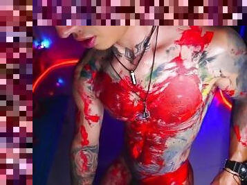 color explosion in hot body
