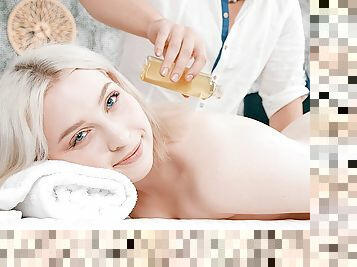 Hard sex at full-body massage