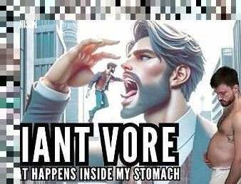 Giant vore What happens inside my stomach