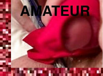 masturbation, kvinnligt-sprut, amatör, cumshot, trosor, sprut, fetisch, ensam, bh