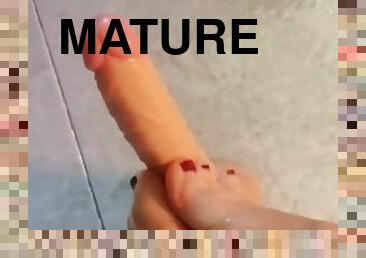 masturbation, amateur, mature, pieds, gode, italien, fétiche, solo