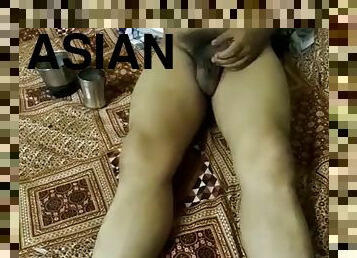 Asian boy masturbating