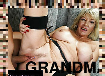 LUSTY GRANDMAS - Naughty Busty Granny Gets Her Vintage Pussy Pleased By A Hard Cock