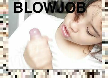 June Liu handjob deep blowjob facial