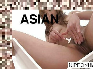 asiatique, poilue, masturbation, chatte-pussy, babes, ejaculation-sur-le-corps, ados, hardcore, japonais, solo