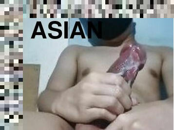HORNY Asian Twink Jack Off (Part 3 CUMSHOT)