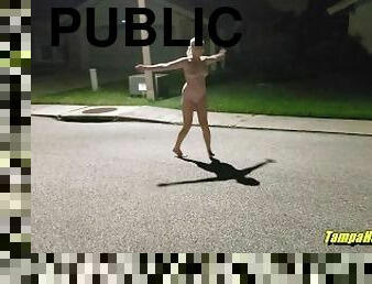 Stripping Full Nude and Masturbating in Public